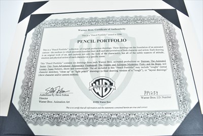 Lot 1107 - Warner Bros studio pencil portfolio
