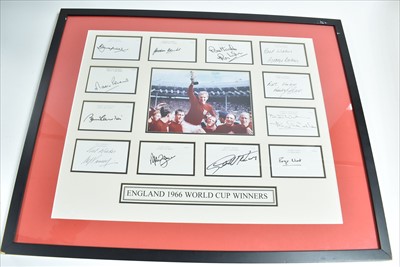 Lot 1081A - England World Cup 1966 set of eleven signatures