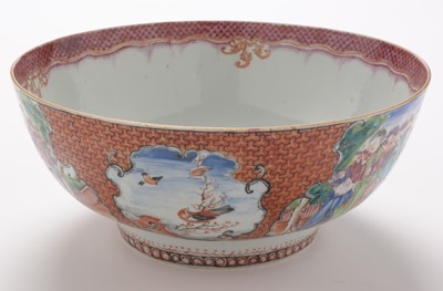 Lot 398 - Two Chinese mandarin pattern bowls