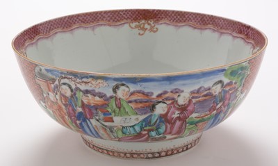 Lot 398 - Two Chinese mandarin pattern bowls