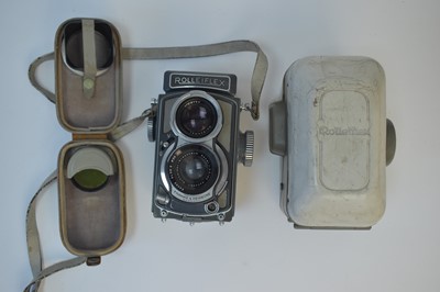 Lot 844 - A Rolleiflex "Baby" and Xenar lens.