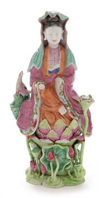 Lot 376 - Chinese porcelain figure Quanyin