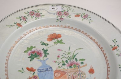 Lot 410 - Pair of Famille Rose chargers