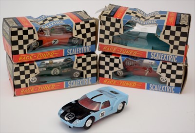 Lot 332 - Four Scalextric cars