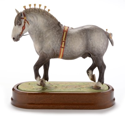 Lot 480 - Royal Worcester Percheron Stallion
