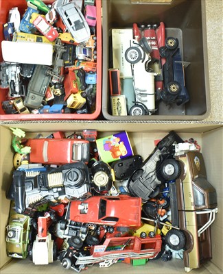 Lot 343 - Diecast and plastic vehicles
