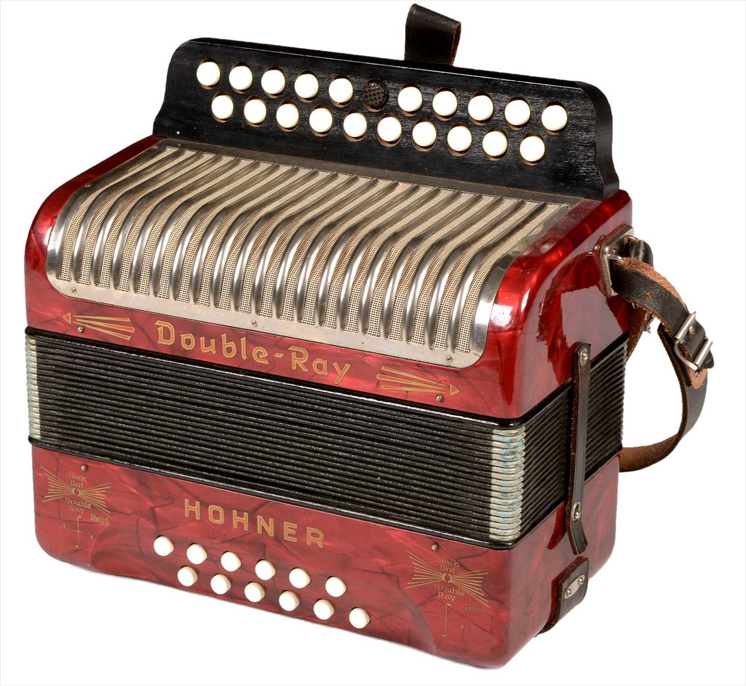 Lot 3 - Hohner button accordion.