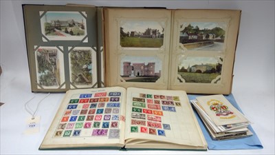 Lot 755 - Postcards and stamps