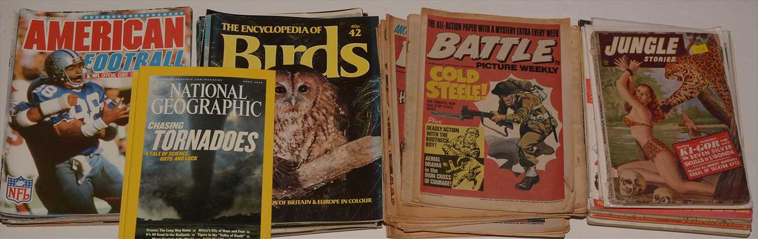 Lot 21 - Jungle Stories; other comics and magazines.