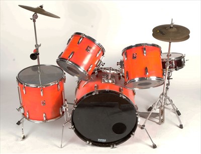 Lot 234 - Five-piece drum kit.