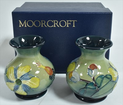 Lot 544 - Pair of Moorcroft vases