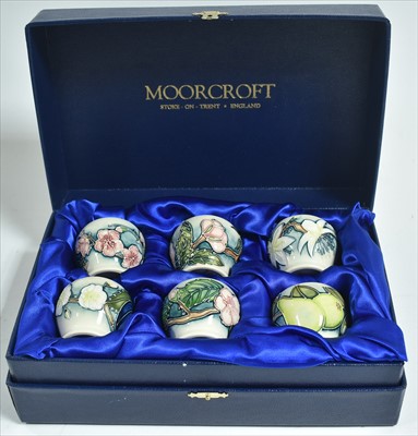 Lot 547 - Six Moorcroft egg cups