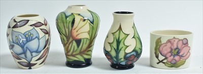 Lot 584 - Four Moorcroft vases