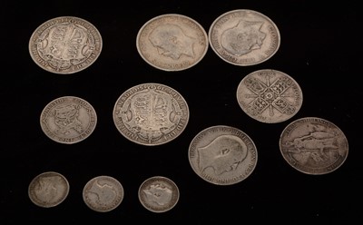 Lot 1012 - Silver and other coinage