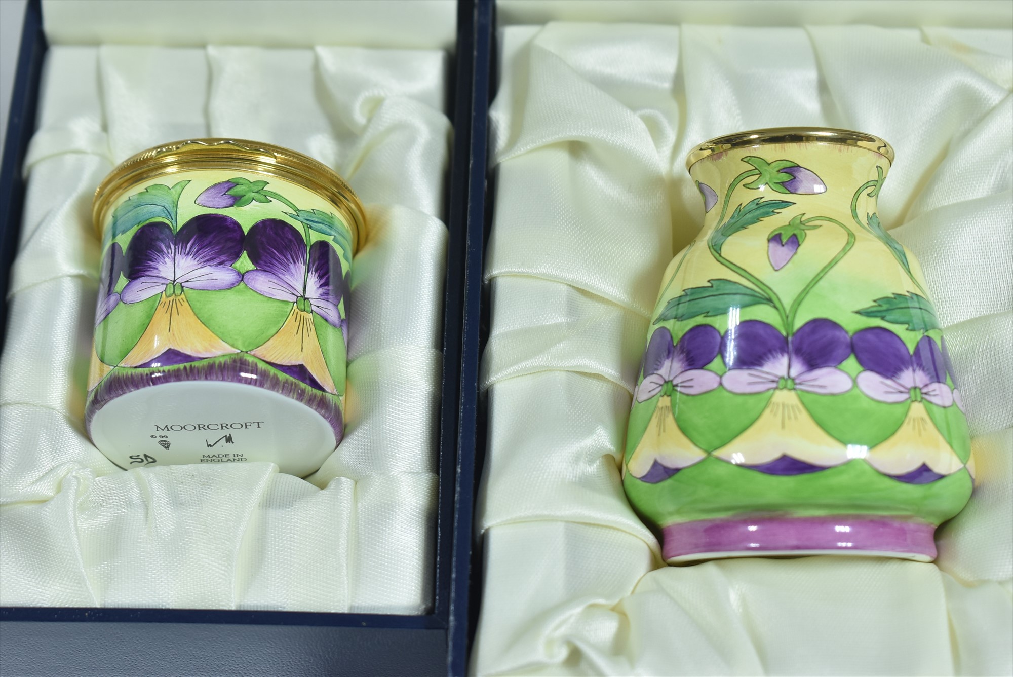 Lot 586 Two Moorcroft enamels