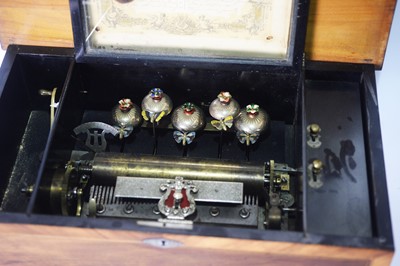 Lot 800 - Swiss 5 Bell cylinder musical box