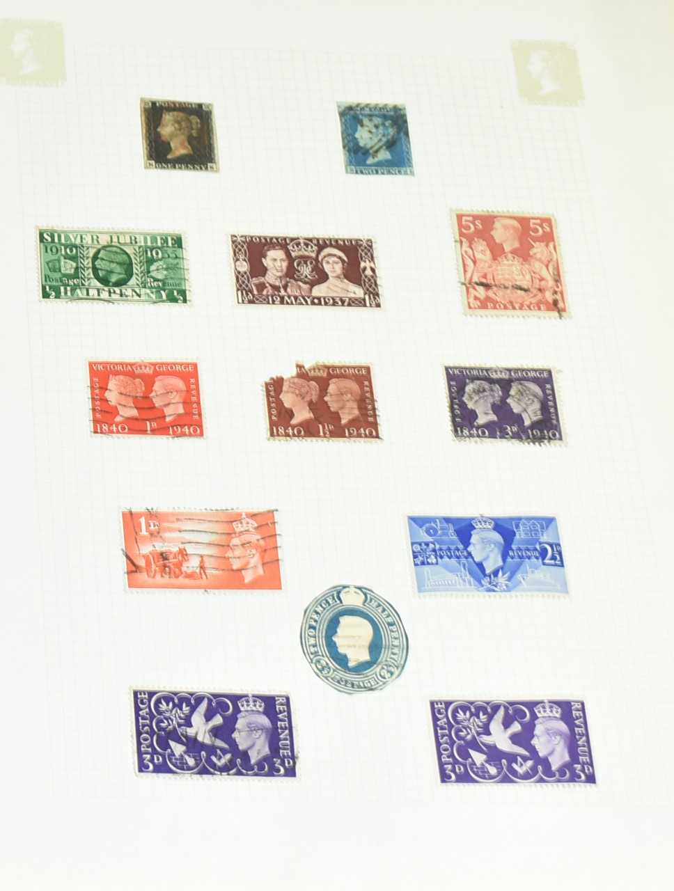 Lot 1128 - Stamp collection inc 1d black