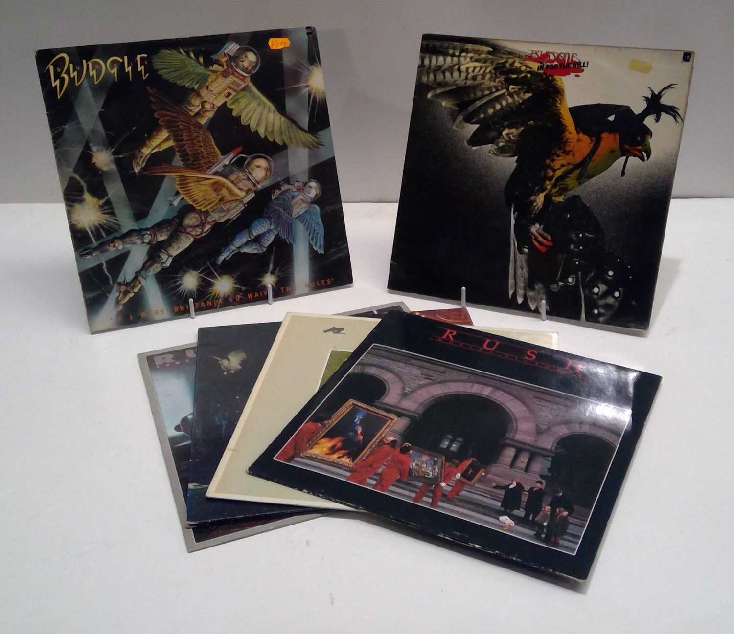 Lot 87 - Rush and Budgie LPs