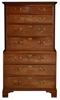 Lot 1109 - George III chest on chest