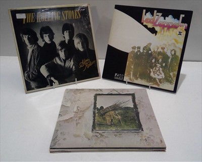 Lot 323 - Led Zeppelin and Rolling Stones LPs