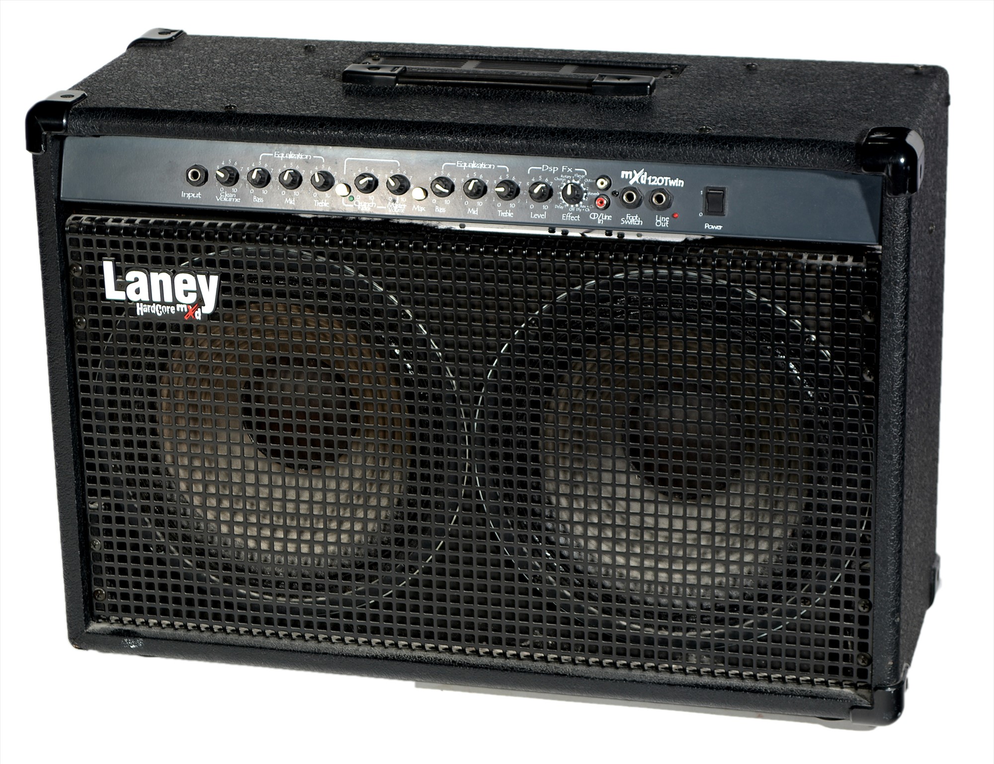 Lot 789 - Laney hard core MXD 120 twin amplifier.