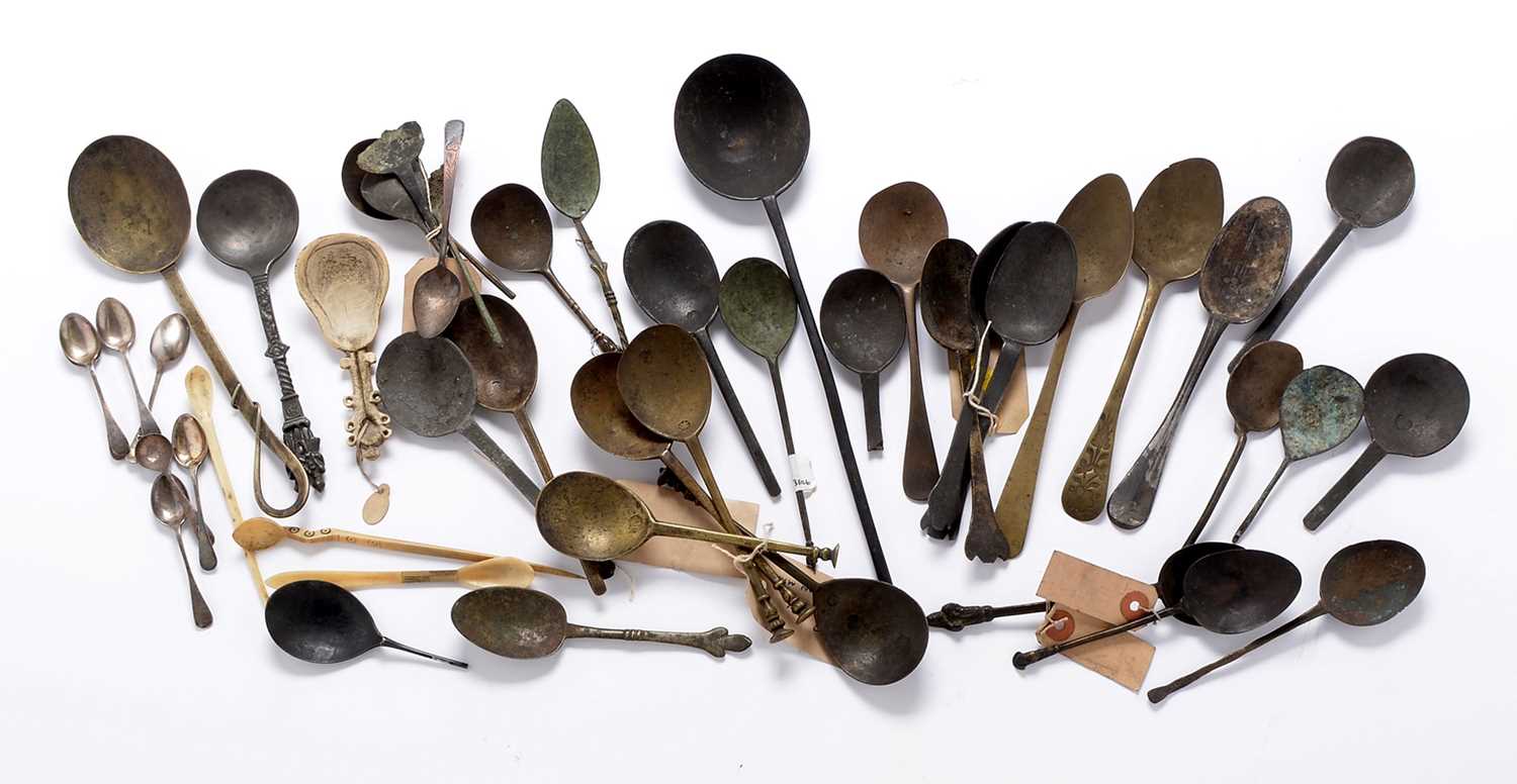 Lot 239 - A collection of antique spoons
