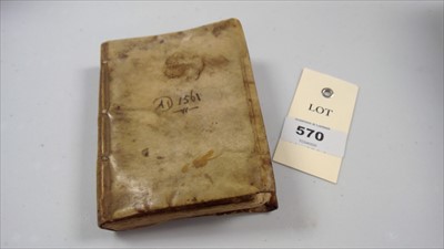 Lot 570 - 1561 book