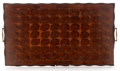 Lot 973 - Oyster veneered tray