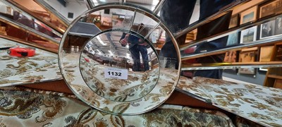 Lot 1132 - Art Deco coloured glass mirror