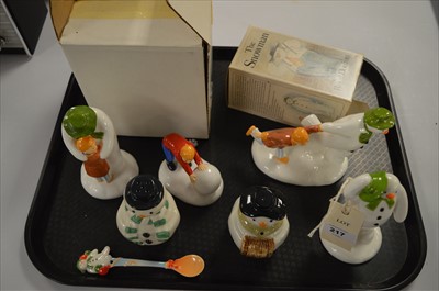 Lot 217 - Snowman figurines