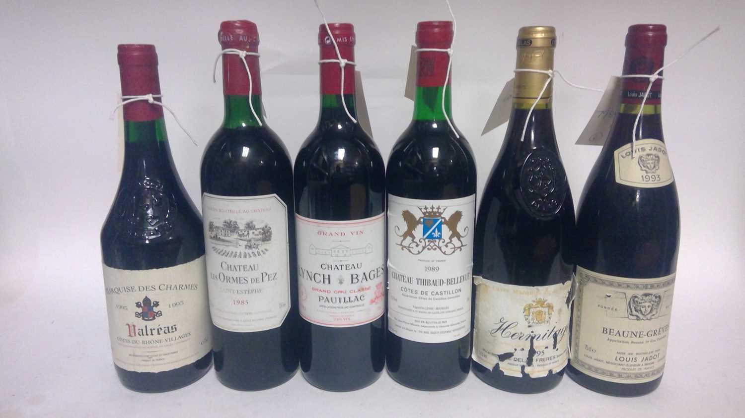 Lot 919 - Six French red wines