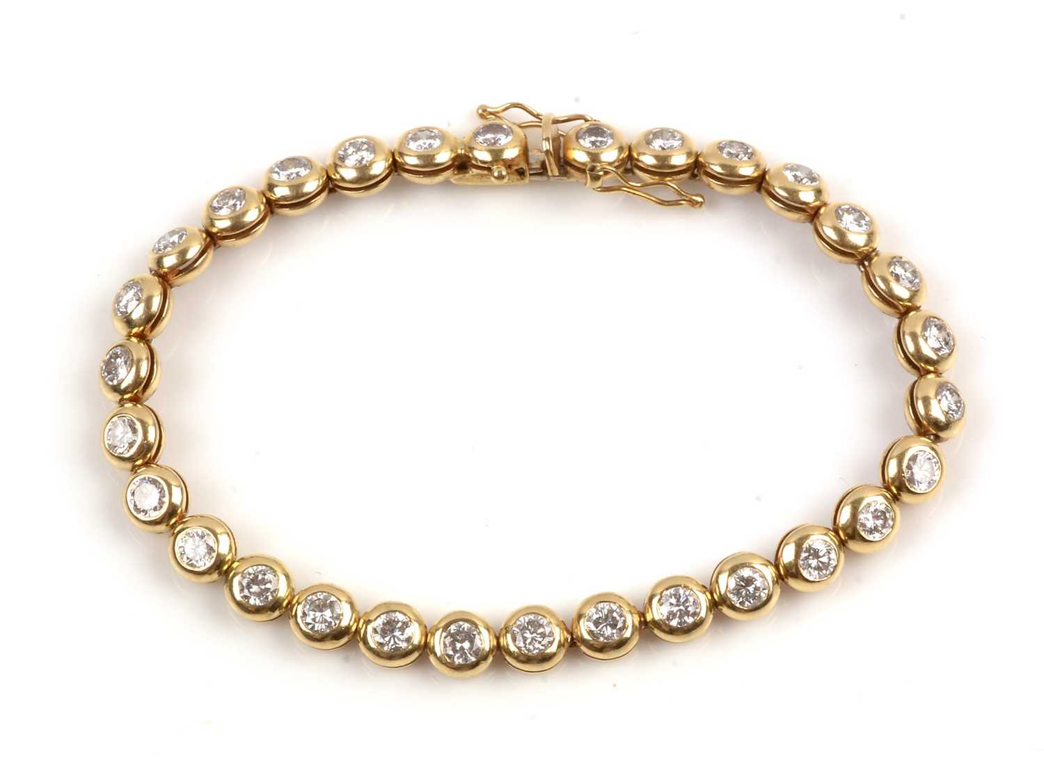 Lot 90 - Diamond line bracelet