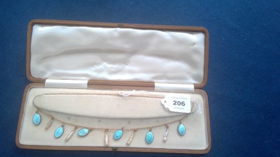 Lot 206 - Edwardian fringe necklace
