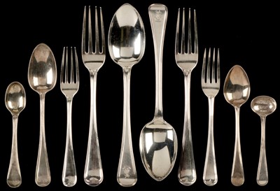 Lot 278 - Silver composite suite of cutlery