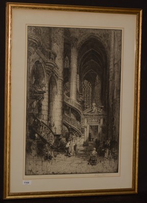 Lot 1168 - Hedley Fitton - etching.