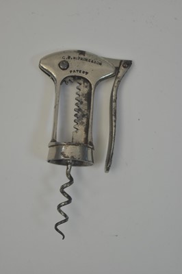 Lot 817 - A Hipkins Lever corkscrew