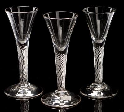 Lot 509 - Three Georgian wine glasses