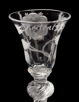 Lot 514 - Jacobite wine glass