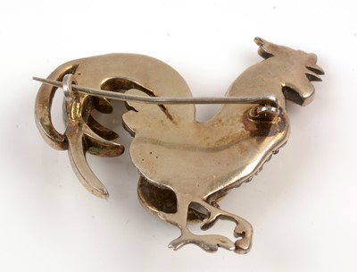 Lot 183 - 19th Century paste cockerel brooch