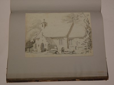 Lot 546 - A 19th Century album of drawings.