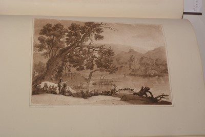 Lot 547 - An album of Prints and Watercolours.