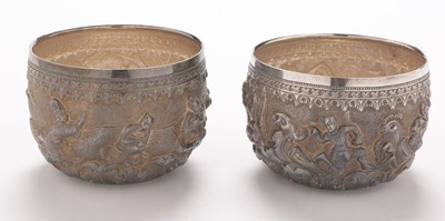 Lot 340 - Four Indian silver bowls