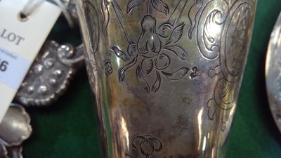 Lot 342 - Two Dutch silver beakers