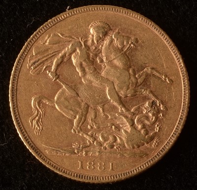 Lot 1069 - Queen Victoria gold sovereign