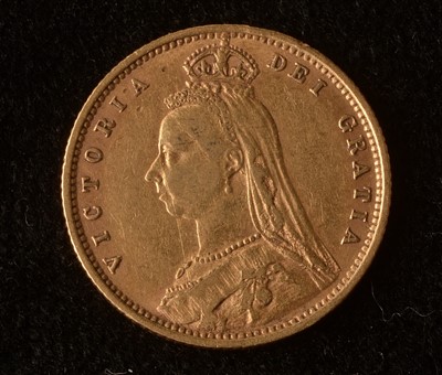 Lot 1078 - Queen Victoria gold half sovereign