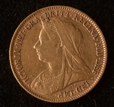 Lot 1079 - Queen Victoria gold half sovereign