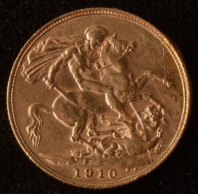 Lot 1081 - Edward VII gold sovereign