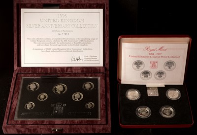 Lot 1092 - Two silver proof coin sets