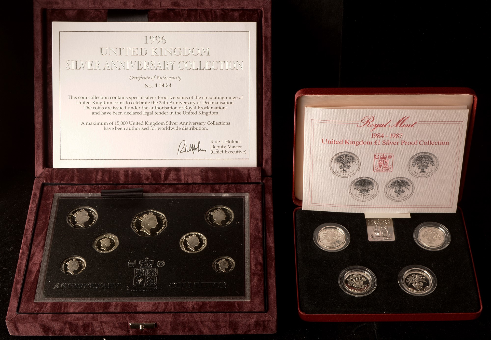 Lot 1092 Two silver proof coin sets