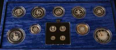 Lot 1095 - Millennium silver proof collection